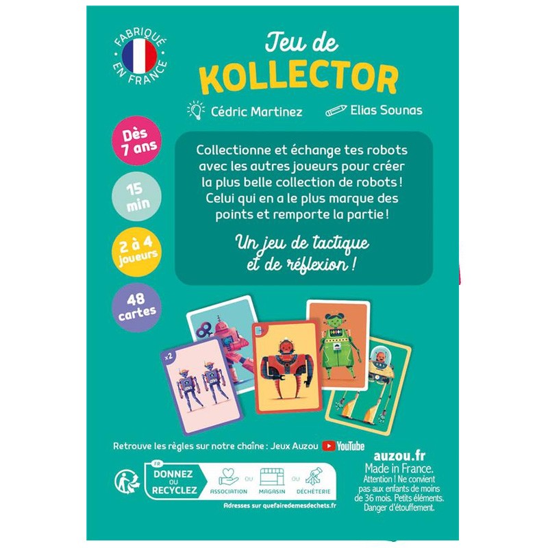 Jeu De Kollector Auzou Un Jeu Auzou Boutique Bcd Jeux