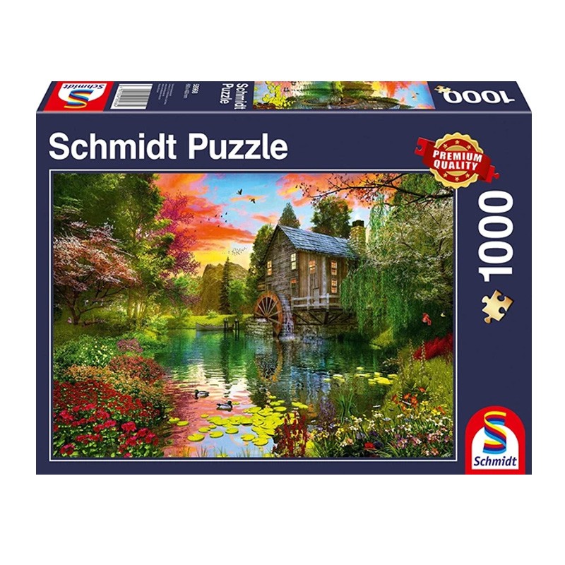 Puzzle Pcs Le Moulin Eau Puzzles Schmidt Boutique Bcd Jeux