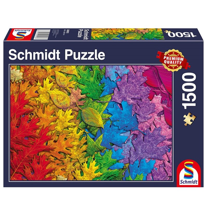 Puzzle 1500 pcs Feuilles colorées Puzzles Schmidt BCD