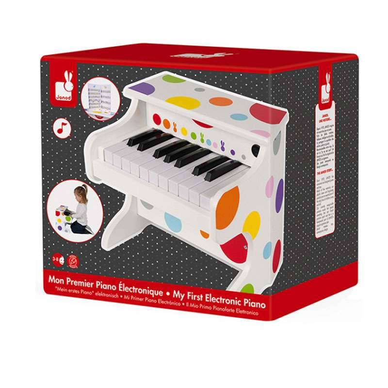 Janod - Mon Premier Piano Electronique en Bois Confetti - Instrument de  Musique Enfant - Jouet d'Imitation et d'Éveil Musical - dès 3 ans, J07618 -  Boutique en ligne 100% fiable.