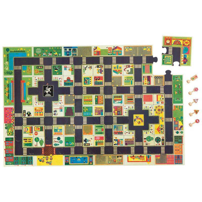 Puzzle / Casse-tête Géant - Tapis de Jeu - 24 pièces - La Ville