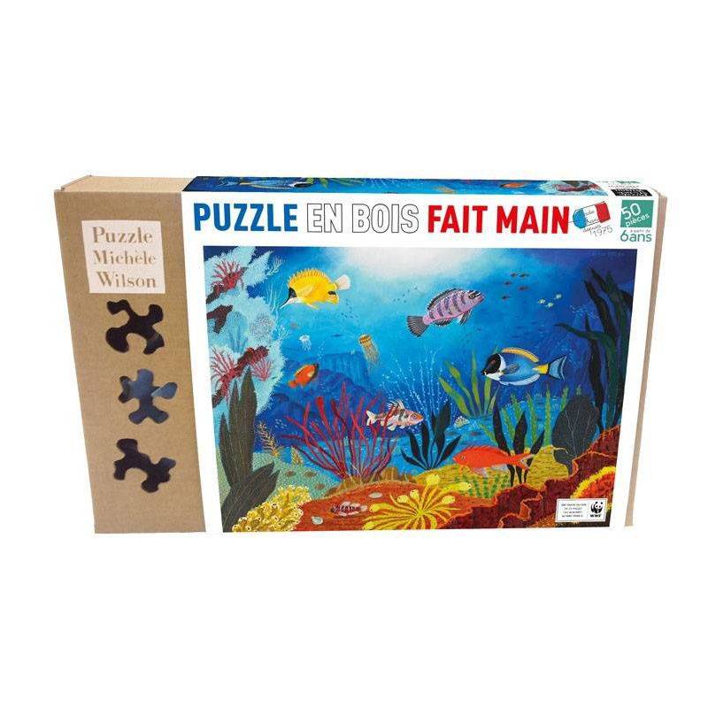 Carte du monde - Puzzle Michèle Wilson - 50 pièces