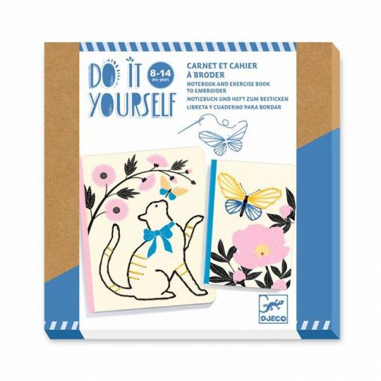 Carnet et cahier à broder Jardin poétique - Do it Yourself Djeco - 1