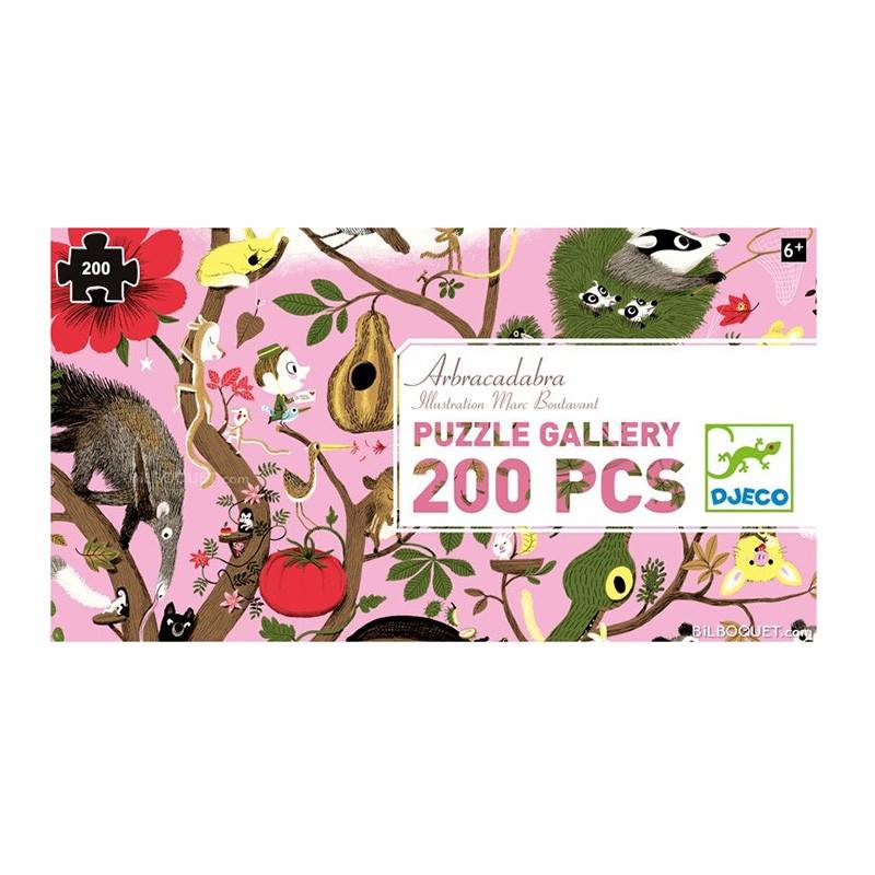Puzzle Djeco Gallery Abracadabra 200 pcs Enfants 6 ans +