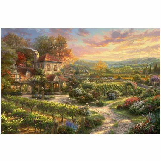 Schmidt Puzzles - Dans les vignes - 2000 pcs Schmidt - 2