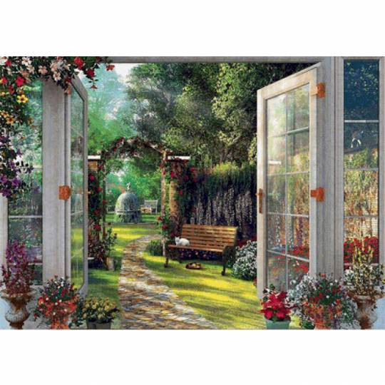 Schmidt Puzzles - Vue sur le jardin enchanté - 1000 pcs Schmidt - 2