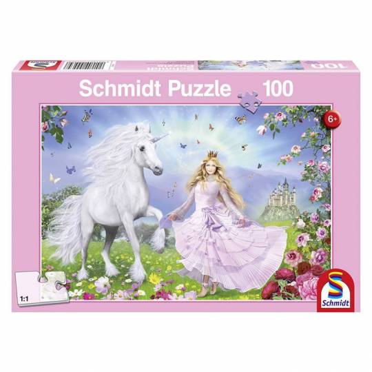 Schmidt Puzzles - La princesse des licornes - 100 pcs Schmidt - 1