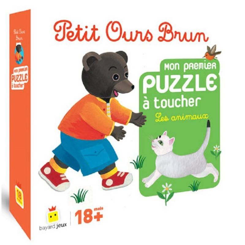 Petit Ours Brun Mon Premier Puzzle A Toucher Les Animaux d Jeux