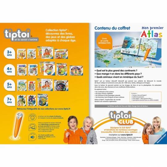 Livre interactif pour enfants Ravensburger Tiptoi Boîte de lecture  interactive complète + Atlas - DIAYTAR SÉNÉGAL