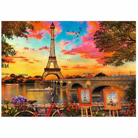 Puzzle 1000 pcs : Les quais de Seine Ravensburger - 2