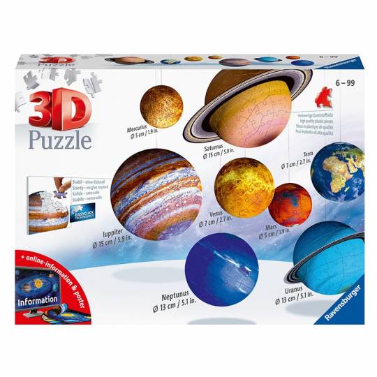 Puzzle 49 PCS Bois Éducatif pour Enfant Astronomie