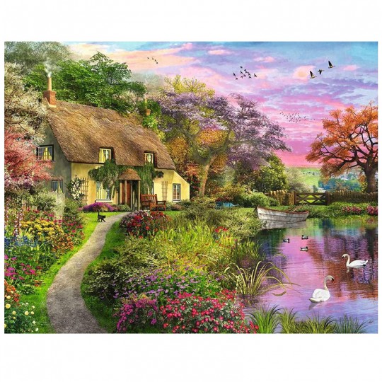 Puzzle 500 pcs - Maison de campagne Ravensburger - 1