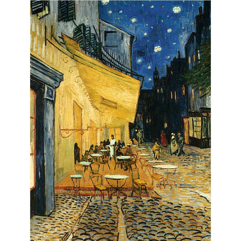 Puzzle 1000 pièces - Terrasse de café, le soir - Van Gogh