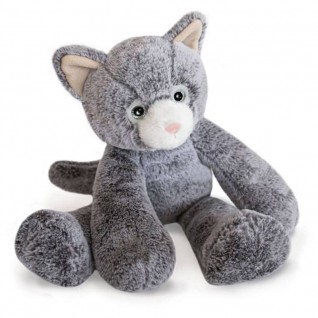 Peluche chat gris Sweety 25 cm - Histoire d'Ours - Trésors d