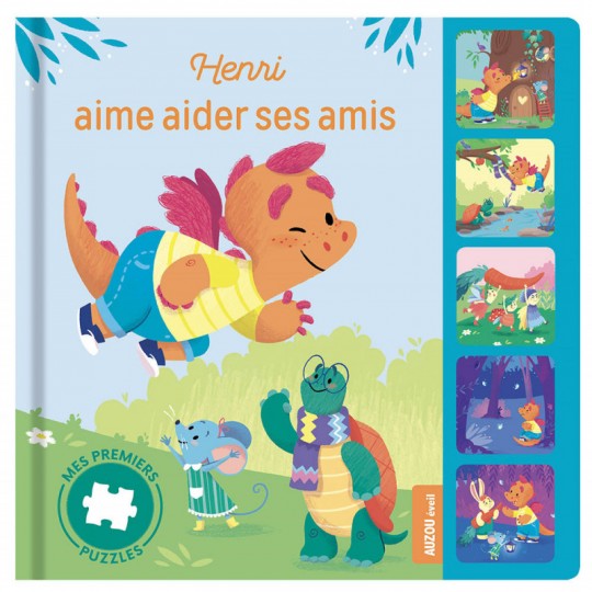 Mes premiers puzzles : Henri aime aider ses amis - Auzou Auzou - 1