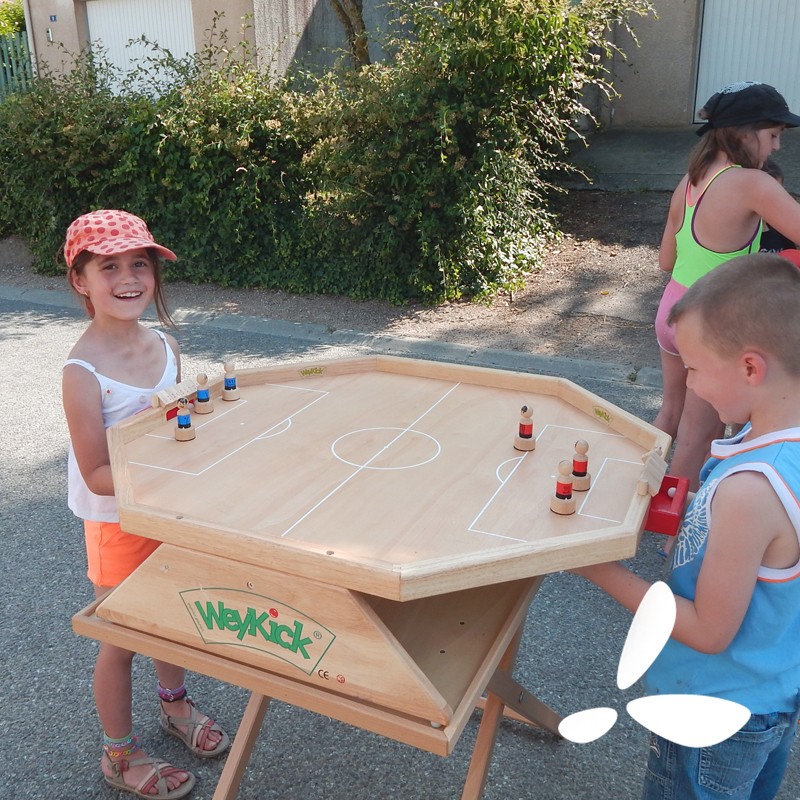 WeyKick Football Stadion – Jeu de foot magnétique en bois