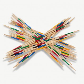 Mikado XXL - Set 25 Mikados géants en bois - Jouet intérieur/extérieur