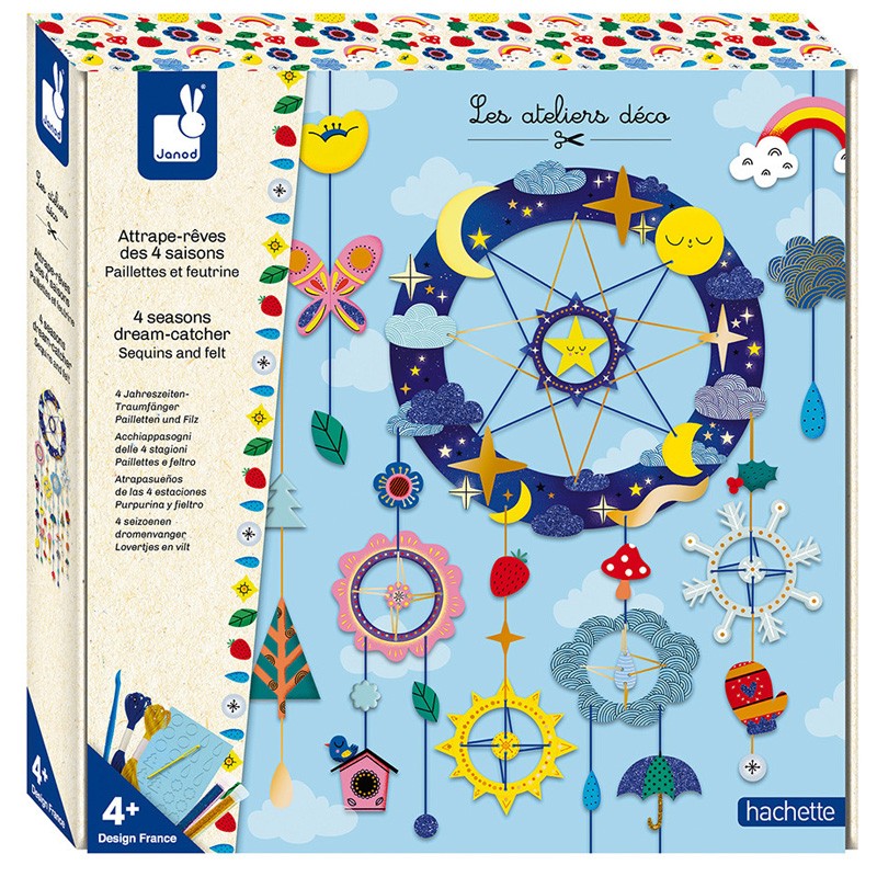 Activités manuelles pour enfant - Kit cartes thème 4 saisons à décorer
