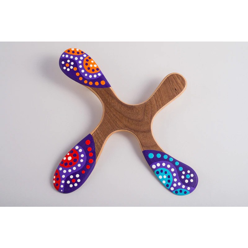 Canberra boomerang tripale pour droitier - Wallaby Boomerangs
