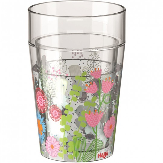 Gobelet scintillant Fleurs Haba - 1