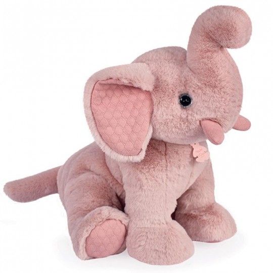 Peluche Les Preppy Chics éléphant rose poudré 45 cm - Histoire d'Ours Histoire d'Ours - 1