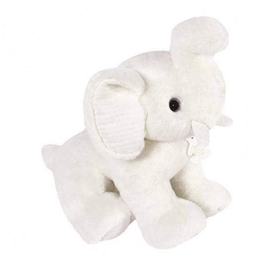 Peluche Les Preppy Chics éléphant blanc 35 cm - Histoire d'Ours Histoire d'Ours - 1