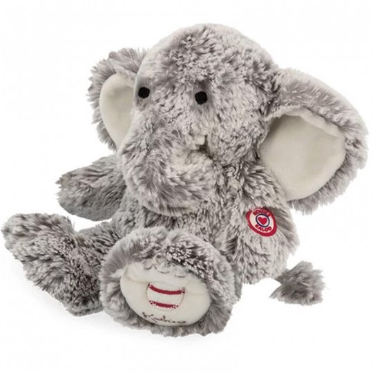 Peluche Eléphant Noa Gris 24 cm - Rouge Kaloo kaloo - 1