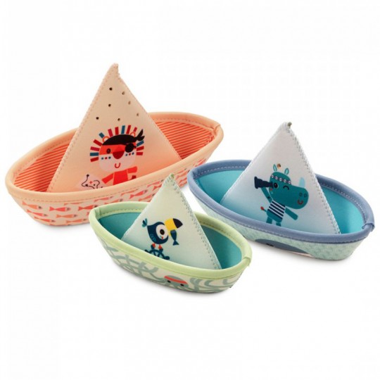 3 Bateaux flottants pour le bain jungle - Lilliputiens Lilliputiens - 1