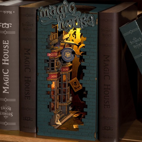 Magic House - Book Nook - Miniatures 3D DIY Rolife - Boutique BCD JEUX