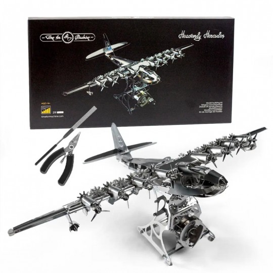 Avion Heavenly Hercules 2.0 - Puzzle 3D Mécanique en Métal Time For Machine - 1