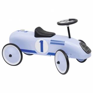 Porteur voiture Bleu pétrole Vintage Vilac métal - Porteur enfant