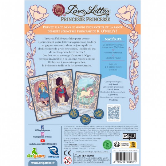 Love Letter - Princesse Princesse Renegade Game Studio - 3