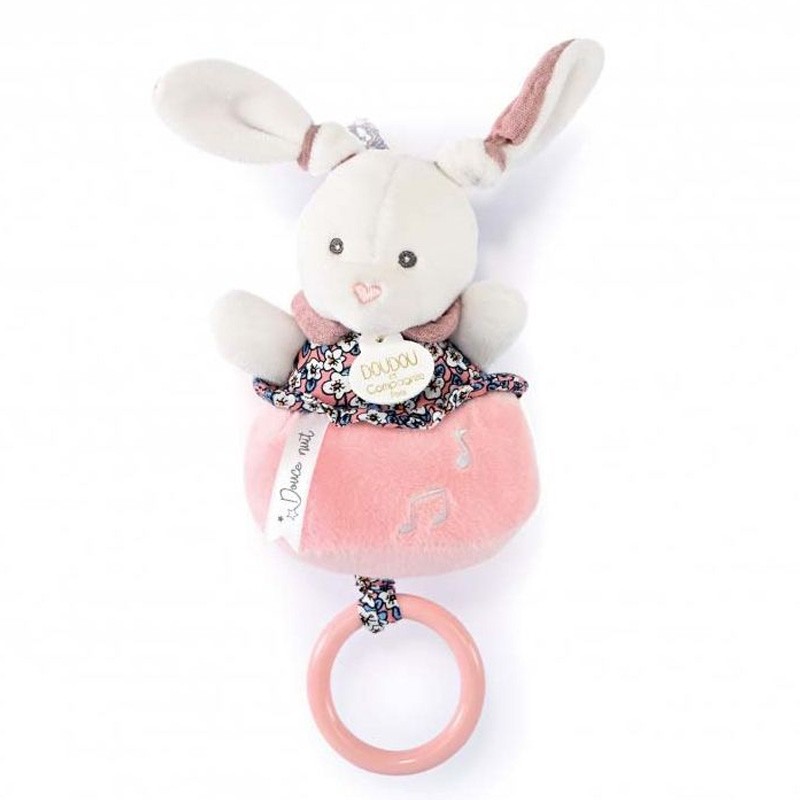 Boh Aime Peluche Musicale Lapin Rose Doudou Et Compagnie Bcd