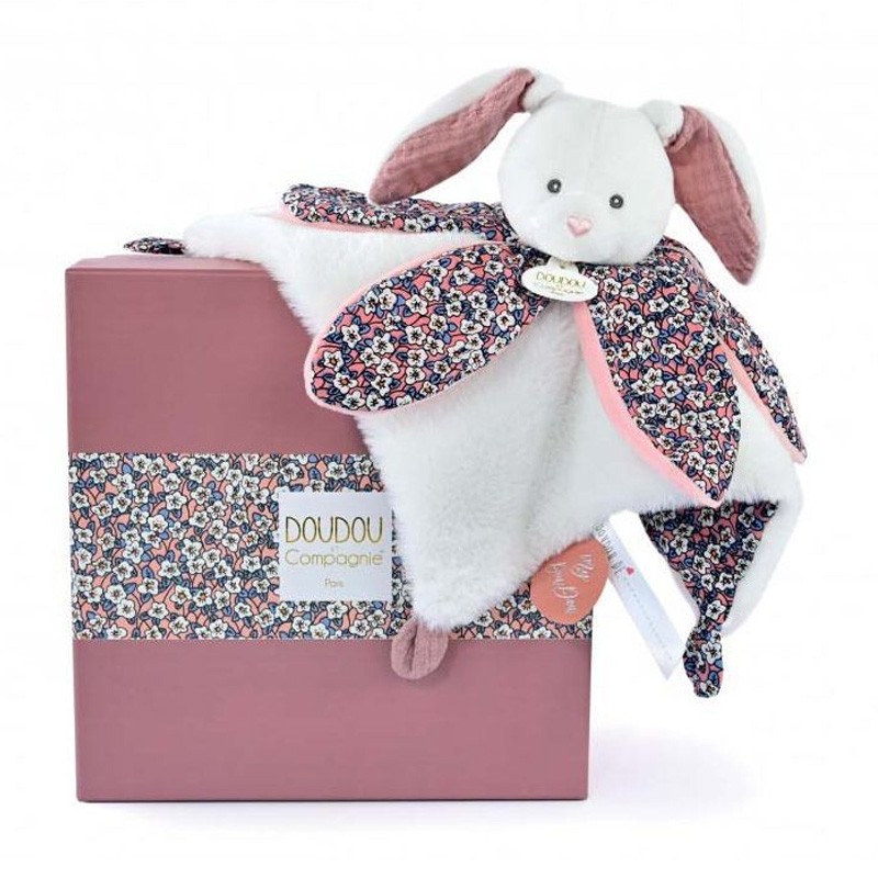 Doudou et compagnie collection Nature doudou lapin blanc