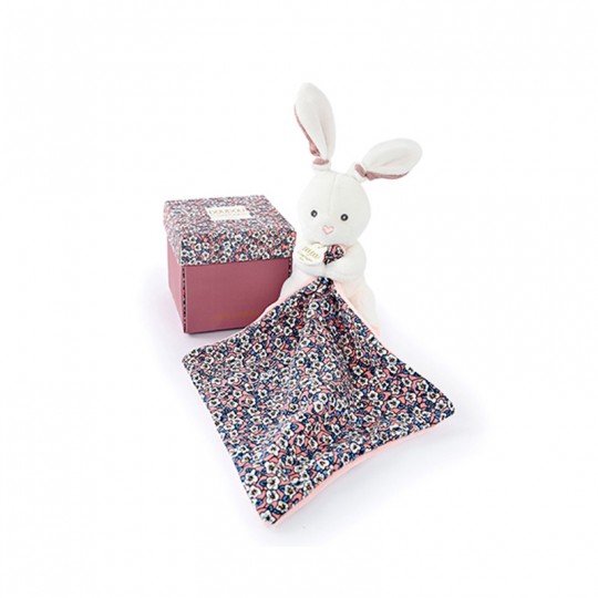 BOH'AIME Doudou LAPIN ROSE avec mouchoir - Doudou et Compagnie Doudou et compagnie - 2