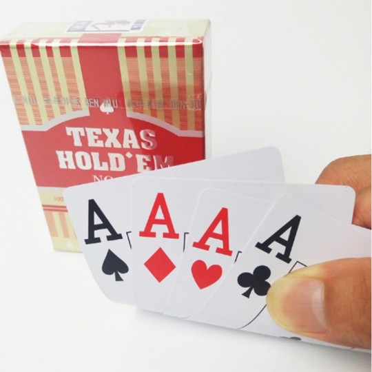 Jeu de cartes de poker MAXSTORE - 54 cartes - couleur or résistantes 100%  plastique - Cdiscount Jeux - Jouets