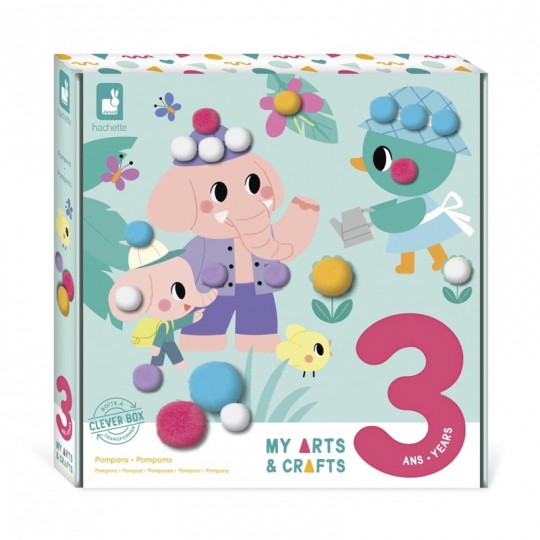 Coffret Pompons 3 ans : My Arts & Crafts - Janod Janod - 1