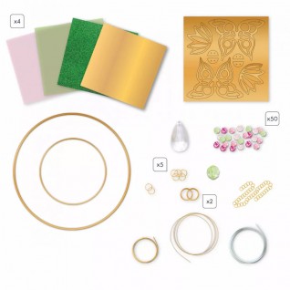Kit de création de bijoux astro pour enfants - JANOD - Les Ateliers Bijoux  - 14 bijoux à créer - Dès 7 ans bleu - Janod