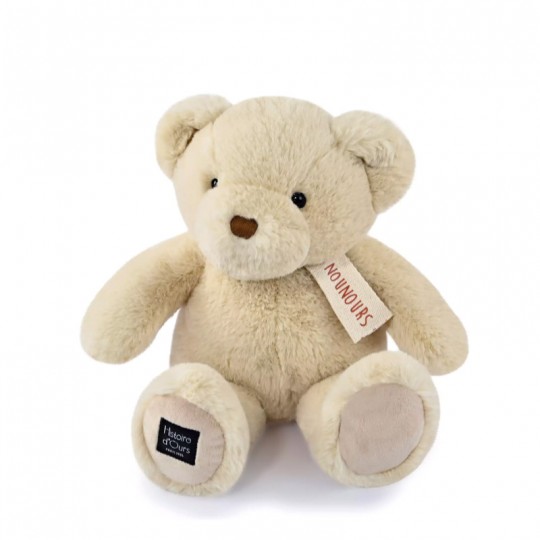 LE NOUNOURS : Ours en peluche vanille 28 cm - Histoire d'Ours Histoire d'Ours - 1