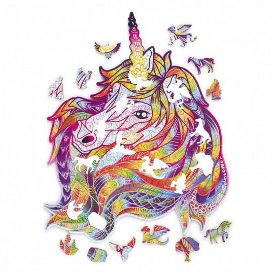 Puzzle en bois Licorne scintillante 176 pcs - Wood Trick Wood Trick - 3