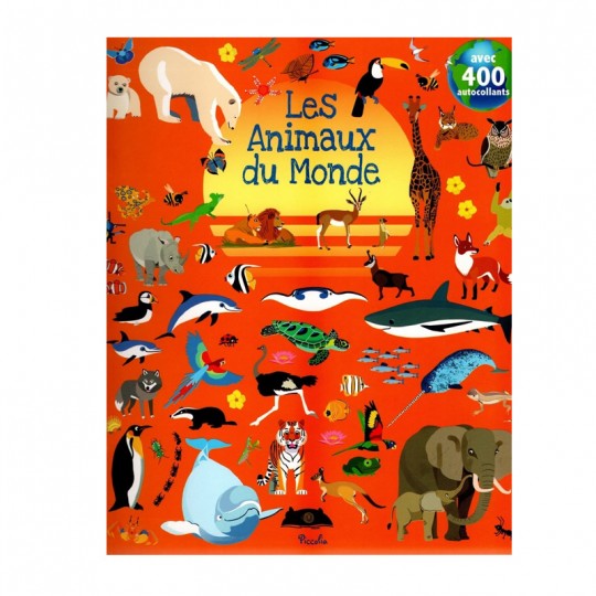 400 autocollants : Les animaux du monde - Piccolia Piccolia - 1