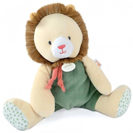 Doudou Lion beige et vert 30 cm - Doudou et Compagnie Doudou et compagnie - 2