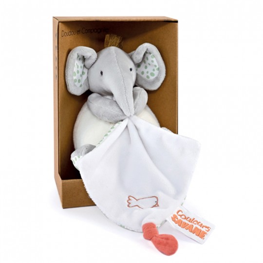 Doudou Eléphant Gris 25 cm - Doudou et Compagnie Doudou et compagnie - 1