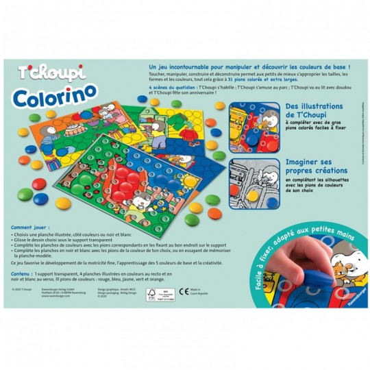Colorino T'choupi - Un jeu Ravensburger - boutique BCD JEUX