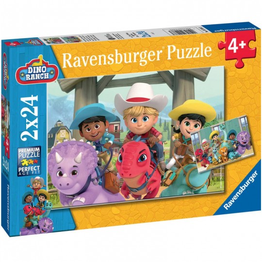 Puzzles 2x24 p - Les amis du Dino Ranch Ravensburger - 1