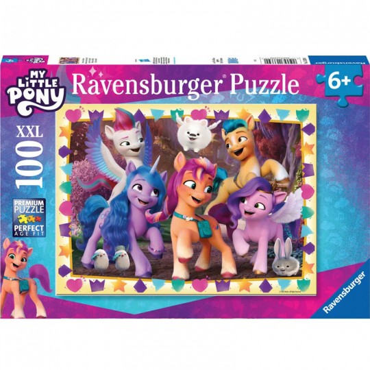 Puzzle 100 p XXL - Aventures entre poneys ! / My Little Pony Ravensburger - 1