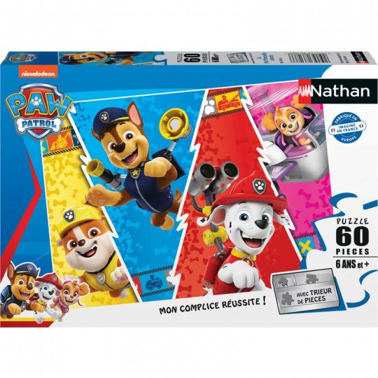 Puzzle 60 p - La Pat'Patrouille colorée Nathan - 1