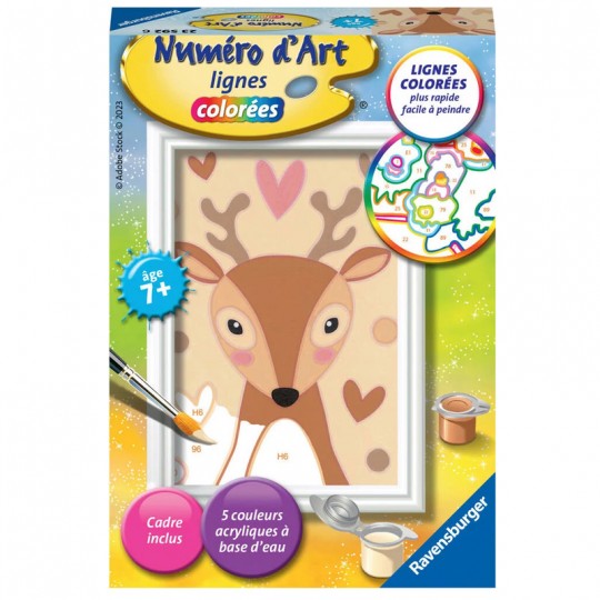 Numéro d'art - mini - Cerf amoureux Ravensburger - 1