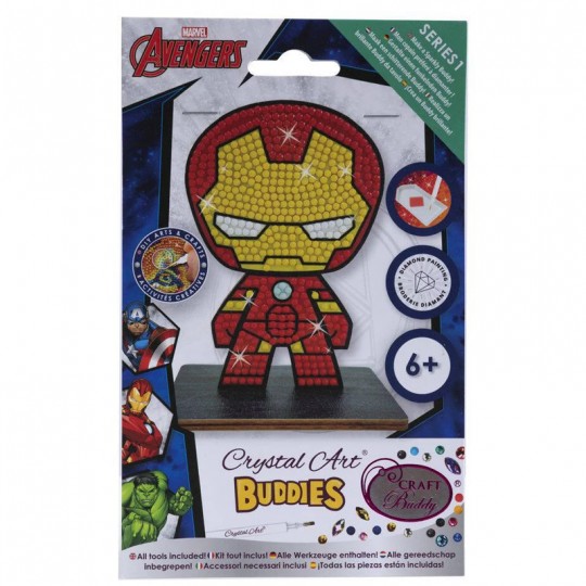 CRYSTAL ART Kit figurine à diamanter Iron Man Crystal Art - 2