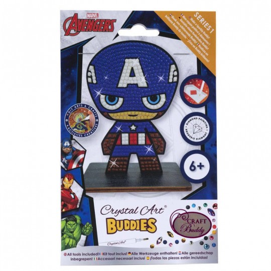 CRYSTAL ART Kit figurine à diamanter Captain America Crystal Art - 2